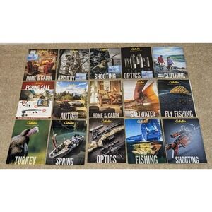 Cabela's Catalog Lot Camping Hunting Fishing Guns Outdoor 2018 VTG‎